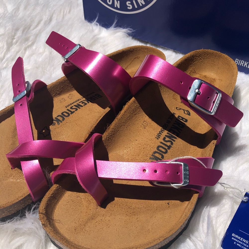 Birkenstock Mayari metallic magenta sandal NWT - Picture 12 of 13